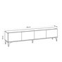 Hanah Home Soporte TV Nora Sapphire Oak Roble Zafiro 180cm Ancho x 50cm Alto x 35cm Profundo Tablero Melamina 18mm